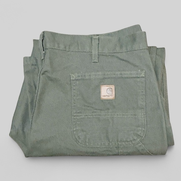 Carhartt Washed Duck Dungaree Cargo Work Pants Size 38x30 - Picture 5 of 10